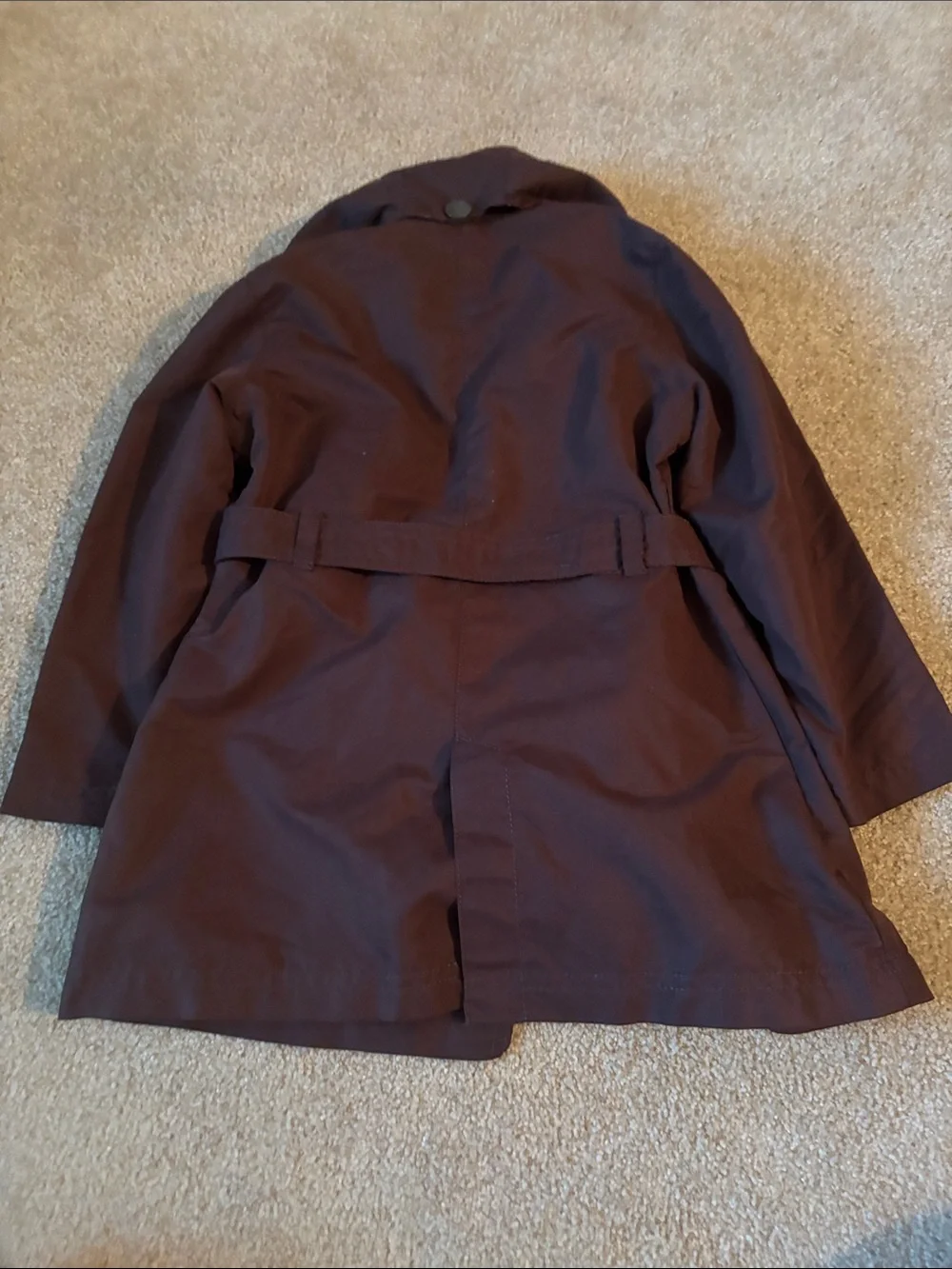 OshKosh B'gosh Brown Girls' Coat with Pink Polka Dot Lining